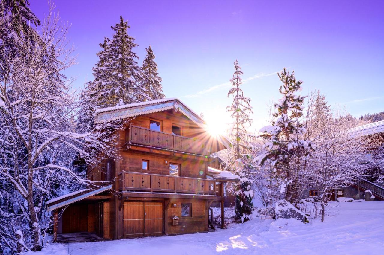 Chalet Cote Coeur, La Tania, With Outdoor Hot Tub And 7 Ensuite Rooms Eksteriør bilde