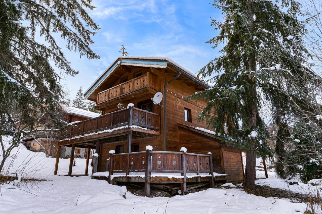 Chalet Cote Coeur, La Tania, With Outdoor Hot Tub And 7 Ensuite Rooms Eksteriør bilde