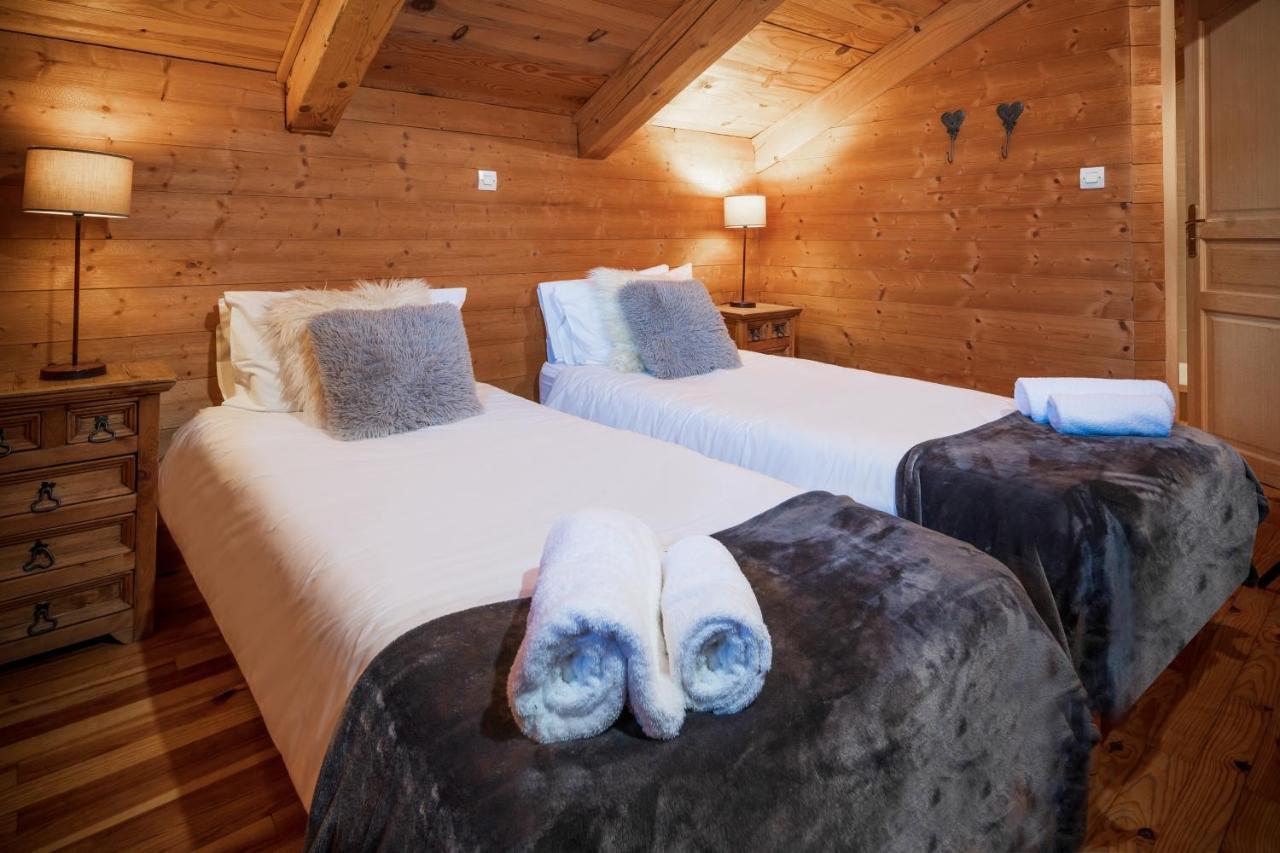 Chalet Cote Coeur, La Tania, With Outdoor Hot Tub And 7 Ensuite Rooms Eksteriør bilde